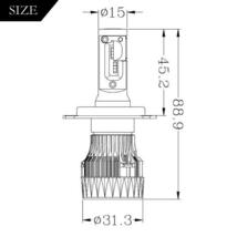 CREE ゼスト JE1 JE2 LEDヘッドライト H4 車検対応 H4Hi/Lo切替 10000lm H4ハイロー H4HiLo ホワイト_画像3