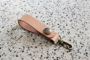  original leather saddle leather made hand made belt loop key holder natural na ska n