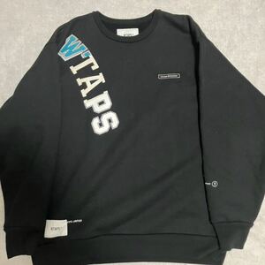 ○美品○ WTAPS KATZ CREW NECK COPO スウェットトレーナー スウェット トレーナー ブラック ダブルタップス　03