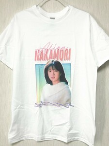 Akina Nakamori 中森明菜 ラップTシャツ 希少 ホワイト 白色 80年代 90年代 POP 歌手 アイドル 歌謡曲 ポップス ユニバーサル デザイヤー