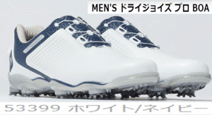  new goods # foot Joy # dry Joy z Pro boa spike #53399# white | navy #25.5CM#XW=EEEE# day person himself goru fur. pair . thought ..