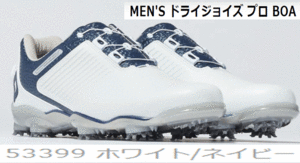  new goods # foot Joy # dry Joy z Pro boa spike #53399# white | navy #25.0CM#XW=EEEE# day person himself goru fur. pair . thought ..