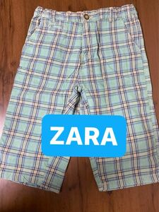 ZARA Boys メンズ　ボーイズ　ショートパンツ ハーフパンツ チェック パンツ ショートパンツ チェック柄 短パン