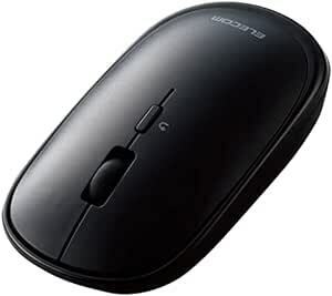 エレコム ワイヤレスマウス Bluetooth Slint M-TM10BBBK/EC 薄型 静音 4ボタン プレゼンモード機能付