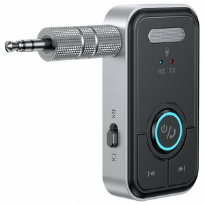 Bluetooth5.3 小型 レシーバー 受信機 送信機 トランスミッター ハンズフリー 通話 一台三役 送受信両対応　TV テレビ iphone android