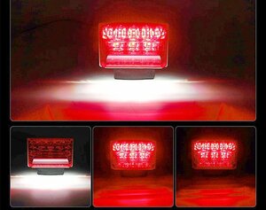 10個　LED サイド マーカー サイドランプ 角型 24V トラック　ダウンライト機能　白　グリーン　レッド　赤　レインボー　アンバー