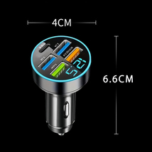 PD QC 3.0 3.1A 急速充電器 USBチャージャー　カーチャージャー　車USB充電器　12V 24V対応 最大66Wの高出力カ　シガーソケット充電器　_画像6
