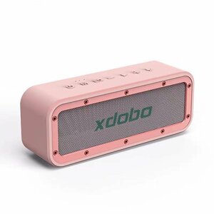 xdobo ブルートゥーススピーカー Bluetoothスピーカー スマホスピーカー 50w　ワイヤレス　ピンク　wireless　防水　重低音　高音質