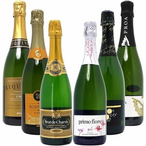  new goods *velitas750mlx6 W0GAD0SE foam 6 pcs set all France production entering Sparkling wine 25