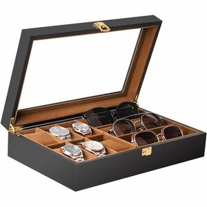 Baskissjue Reebok s collection case storage box book@ glasses * sunglasses . high class wooden clock case 218