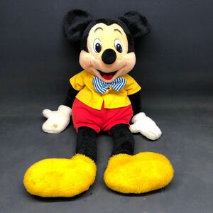 G223　【ヴィンテージミッキーぬいぐるみ】レトロ ヴィンテージ 日本製　東京ディズニーランド Walt Disney Characters 長期保存