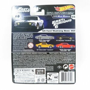 (n1998）ホットウィール プレミアム ワイルドスピード 69 Ford Mustang Boss 302 フォード マスタング ボス 1/4 MILE MUSCLE 5/5の画像2