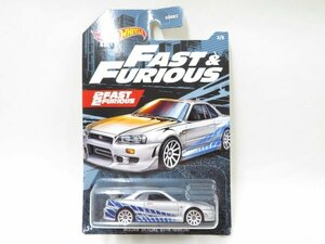 (n2095）ホットウィール ワイルドスピード NISSAN SKYLINE GT-R （BNR34）日産スカイライン 3/5 2FAST 2FURIOUS