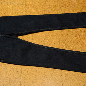 廃盤 濃紺 美品 W32 2009年9月製 リーバイスEU511-0062 スクエアトップブロックスリム 尾錠 ジッパーポケット / 股下85cmの画像7