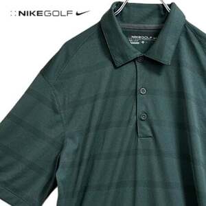 TC505ね@ NIKE GOLF 美品 半袖 ボーダー ポロシャツ ゴルフウェア メンズ Sサイズ　 0.3
