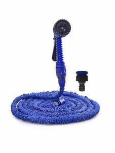  stretch .7.5m hose reel blue water sprinkling flexible type garden light weight water service hose car wash 