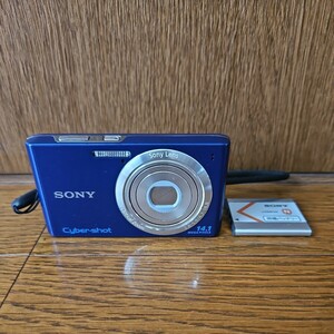 SONY ソニー サイバーショット Cyber-shot DSC-W610 ブルー　コンパクト デジタル デジカメ コンデジ バッテリー付属 動作未確認　ジャンク