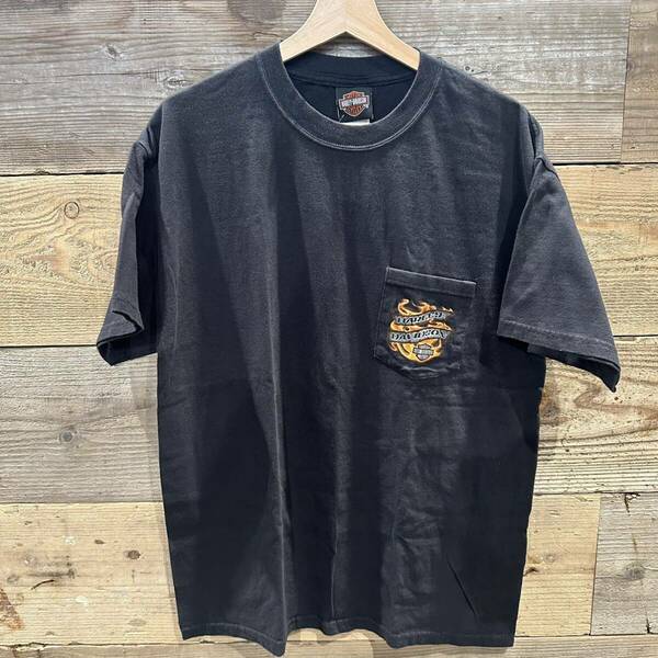 Harley-Davidson Tシャツ　USA製　ブラック　Lサイズ