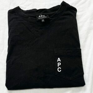 A.P.C アーペーセ 胸ポケット シンプル ロゴ tシャツ XS