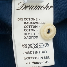 新品★ DRUMOHR コットン ジャージー ニット シャツ S 送料込 メンズ イタリア製 ドルモア_画像10