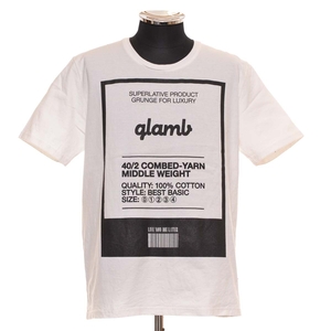 ●501917 glamb グラム ●Tシャツ 半袖 Quality display Tee GB0321/T03 サイズ2 メンズ ホワイト