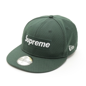 ●497643 Supreme × NEW ERA シュプリーム ニューエラ ●ボックスロゴキャップ 帽子 18SS Mesh Box Logo サイズ57.7cm メンズ グリーン