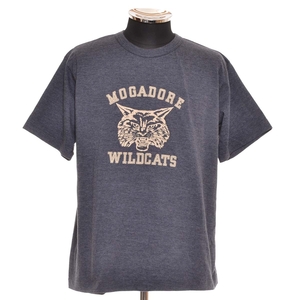 ●509973 DUBBLE WORKS ダブルワークス ウエアハウス ●Tシャツ 半袖 MOGADORE WILDCATS サイズL メンズ ブルー