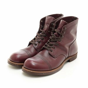 ◆510533 RED WING レッドウィング ◆マンソン ブーツ ワーク アイアンレンジ 8012 サイズ11D/29.0cm メンズ USA製 バーガンディ