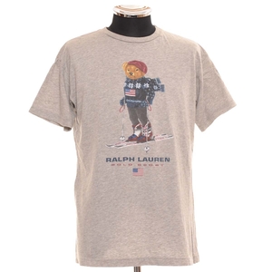 ●512895 RALPH LAUREN ラルフローレン ●Tシャツ 半袖 ポロベアー メンズ グレー