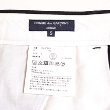 ●512896 COMME des GARCONS HOMME コムデギャルソンオム ●チノパンツ 22AW オーバーロックステッチ HJ-P002 サイズS 日本製 ブラック_画像6