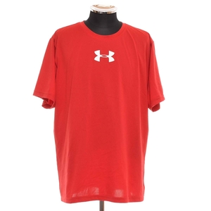 ●485706 UNDER ARMOUR アンダーアーマー UA ◯Tシャツ 半袖 プラティスシャツ メンズ レッド