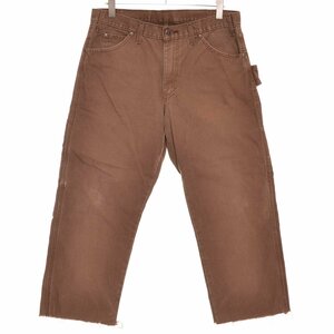 ◆500970 Dickies ディッキーズ ◆ワークパンツ ダックペインターパンツ W516HC0 サイズW34 ダック地 メンズ ブラウン