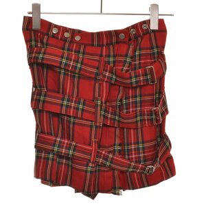 *493757 SEXY DYNAMITE LONDON Sexy Dynamite London * мини-юбка наматывать юбка 3 полосный ремень tartan проверка юбка красный 