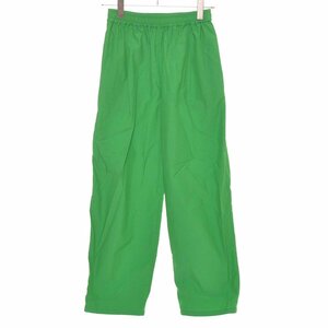 *508703 JEANASIS Jeanasis a пыль задний 0 брюки нейлон цвет конические брюки размер F 21aw женский зеленый 