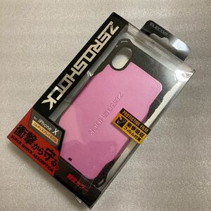 エレコム ｉＰｈｏｎｅＸ用 ＺＥＲＯＳＨＯＣＫ スタンダード ケース ピンク 限定カラー