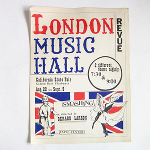 LONDON MUSIC HALL/ポスター/ディスプレイ/インテリア/店舗什器/D128-71-3008