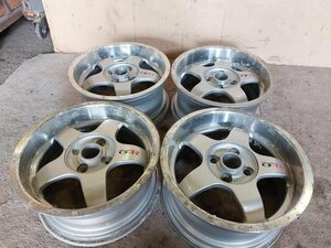 中古トムス　スピリット　C3-R 15インチホイールセット 15×7JJ ET35 4H PCD100 ※センターキャップ無し　TOM´S