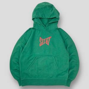 新品 SAINT Mxxxxxx / セントマイケル 22SS HOODIE LOGO GREEN / フーディー ロゴグリーン SM-S22-0000-044 L SSM3398 スウェット パーカー