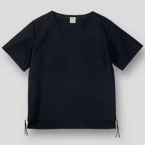 希少 初期 SUNSEA / サンシー 2011AW Melton T-Shirt / メルトンTシャツ SNS-11A28 3 SSM3220 Navy ネイビー 半袖 ウール プルオーバー