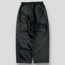 極美品 Graphpaper / グラフペーパー 23AW Sheep Leather Track Pants / シープレザートラックパンツ GM233-40050 2 SSM3494 ブラック 羊革_画像2