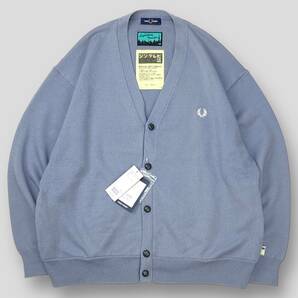 極美品 FRED PERRY x SSZ / フレッドペリー x エスエスズィー 22SS L/TEACHER C/G 11-15-1617-060 M SSM3485 SAX 伝説の教師 カーディガン