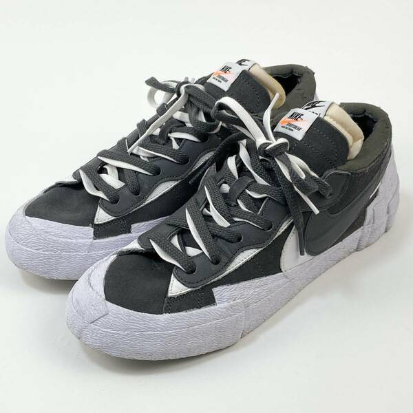 NIKE x sacai / ナイキ x サカイ BLAZER LOW / ブレーザー ロー DD1877-002 27cm SSM3419 IRON GREY/WHITE-WHITE アイロングレー/ホワイト