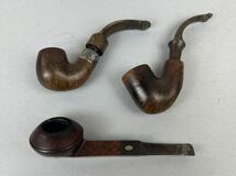 E11KE6 Paterson ピーターソン DUNMOR 73 DELUXE Sterling Silver シルバー CARDINAL GBD パイプ 3点 まとめ 煙管 喫煙具_画像1