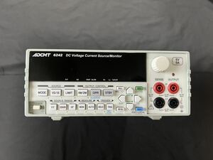 【現状渡し品】ADCMT 6242 エーディーシー DC Voltage current souree / Monitor 直流電圧・電流源モニタ 【送料無料】 B433