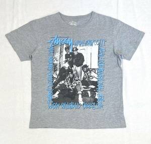 ★STUSSY NEW YORK CITY CREW Tシャツ SizeM USA製 80s復刻 オールドフォト★