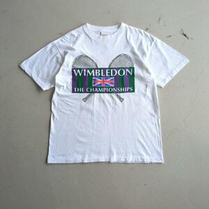 80s 90s ウィンブルドン テニス アメリカ製 ヴィンテージTシャツ Wimbledon Tennis MADE IN USA Vintage T Shirt 