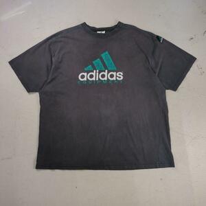 90s adidas EQUIPMENT ヴィンテージTシャツ XXL アディダス エキップメント Vintage 万国旗タグ T Shirt 80s 00s 