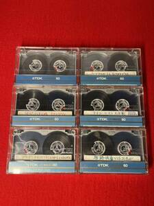  【中古品】6本セット TDK MA-XG60 メタル METAL TYPEⅣ カセットテープ a0013