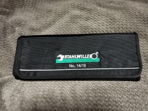 Stahlwille スタビレー 純正 ロゴ入り ロールケース No.14/15 携帯 収納 コンビネーションレンチ ラチェットレンチ スパナ トルクレンチ 等