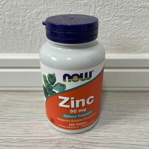 ナウフーズ 亜鉛 サプリメント 50mg 250粒 NOW Foods Zinc タブレット グルコン酸亜鉛由来